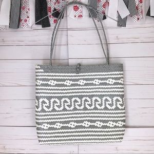 Unique Woven Recycled Material Purse Bag SZ Medium